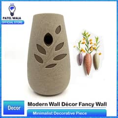 Elegant Wall-Hanging Decorative Vase - Hidden Storage for Jewelry & Mo