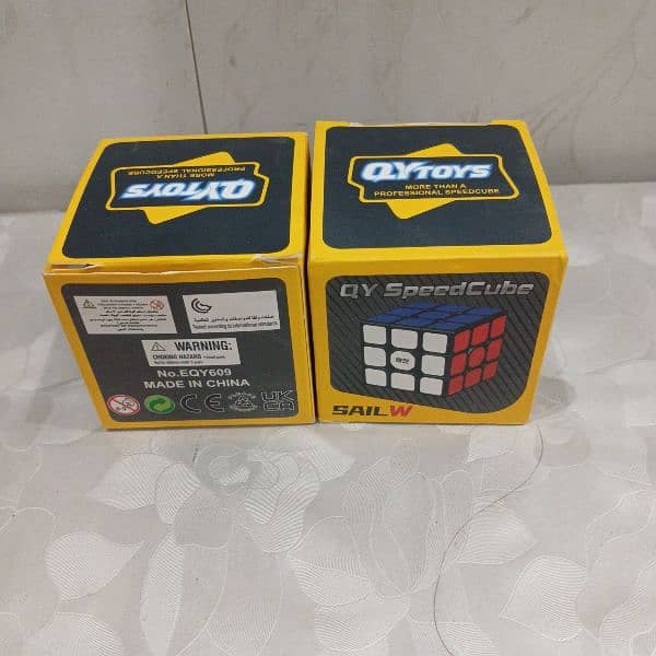 Pack of 9 New Condition Rubik's Cube with Box in Only 1999 4