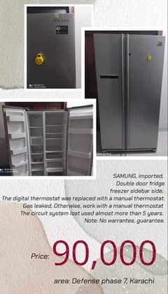 Double sided fridge and freezee 0