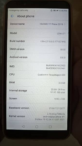 Huawei y7 prime best candesiton 0