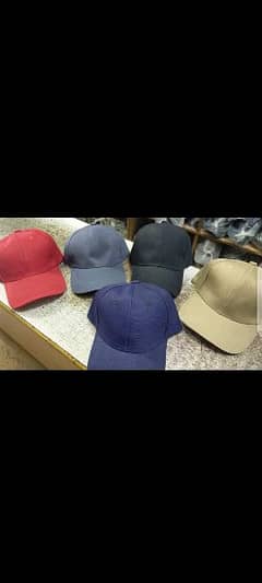 Plain colour caps available