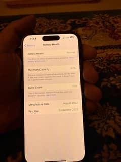 iPhone 15 Pro Blue Titanium  PTA Approved  128gb 0