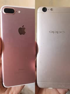 I-Phone 7 Plus (128 GB) Non PTA Bypass + Oppo A57 (4-64) PTA Approved 0