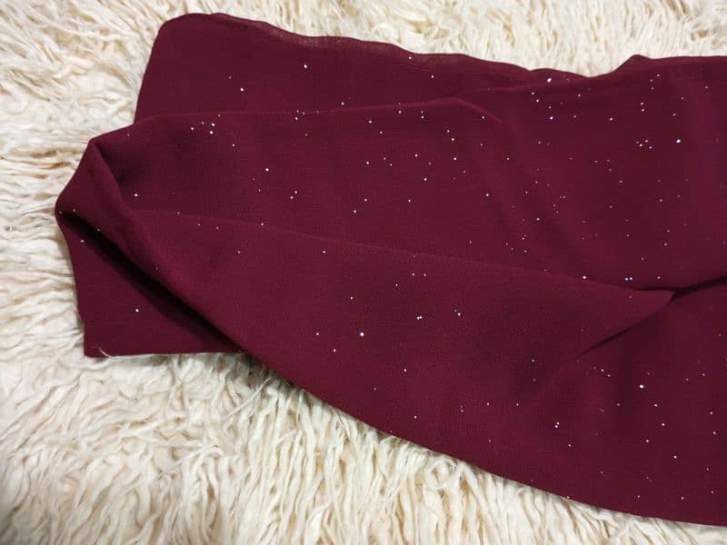 Glitter viscous plain hijab scarf for girls women 0