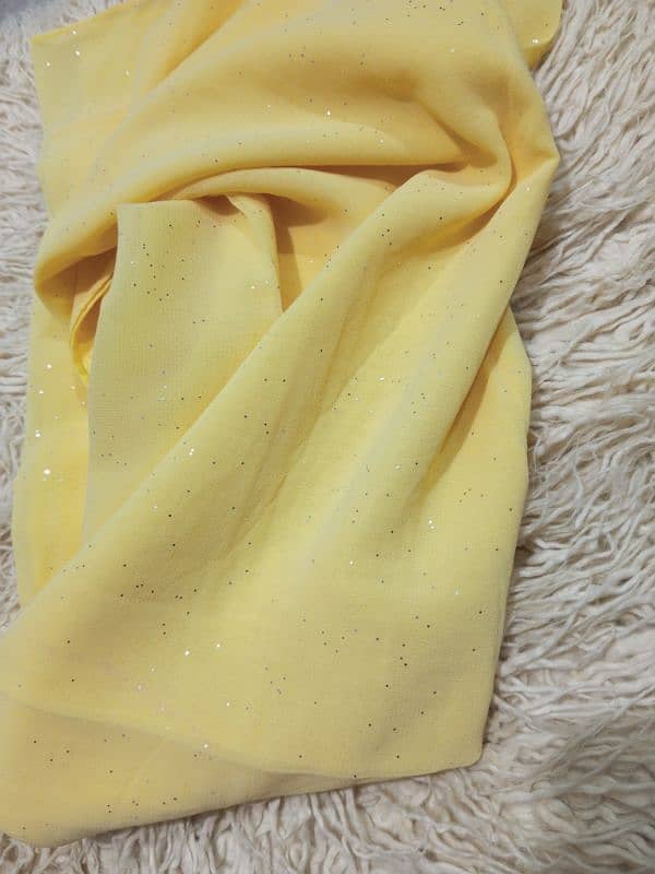 Glitter viscous plain hijab scarf for girls women 7