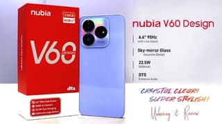 Nubia v60 design only 2 week use urgent sale 0