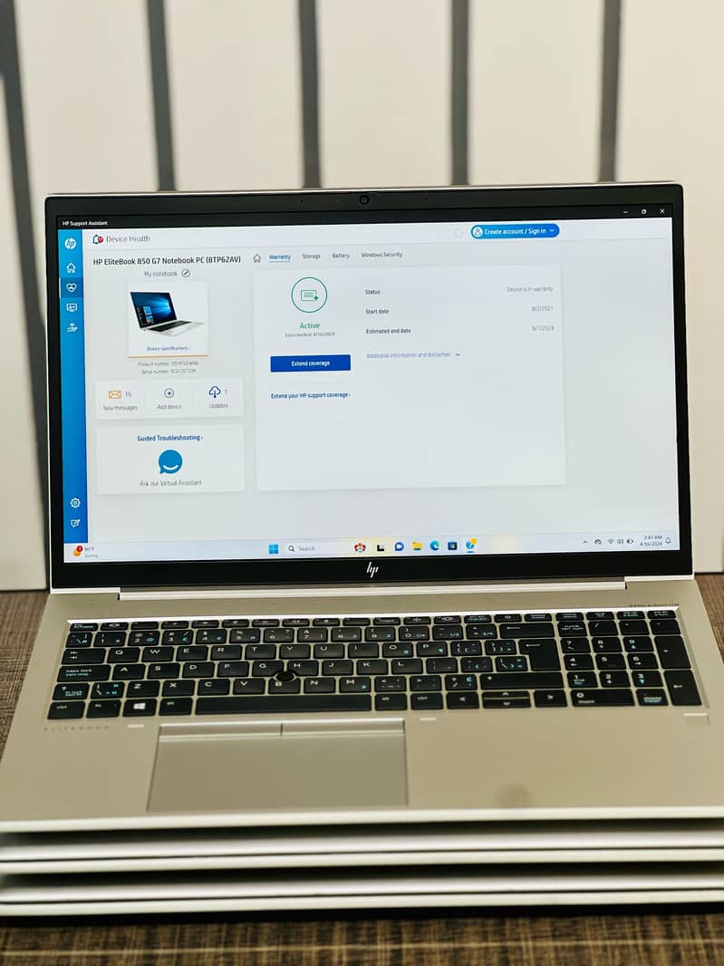 Hp EliteBook 850 G7 ||  I7 10th || 02 GB GPU 4