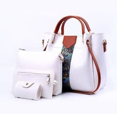 4 Pcs Women's Royal PU Leather Shoulder Bag