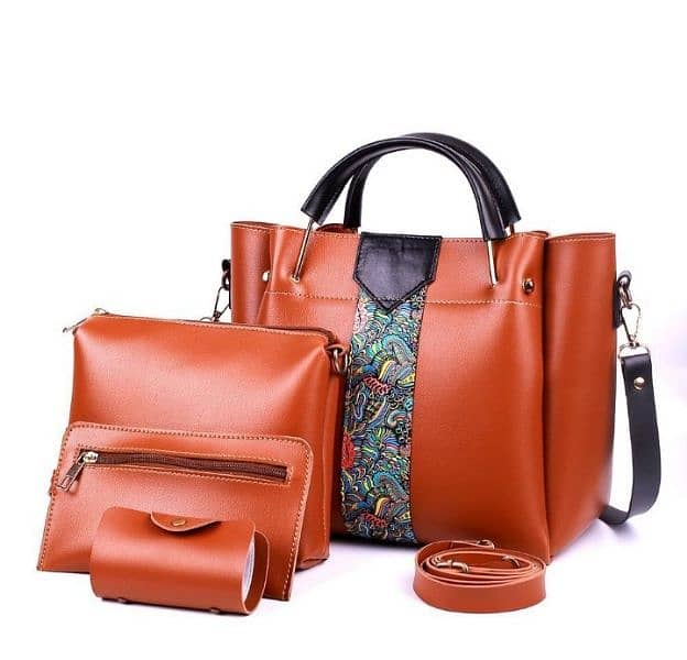 4 Pcs Women's Royal PU Leather Shoulder Bag 6