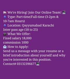 online Jobs available male or female