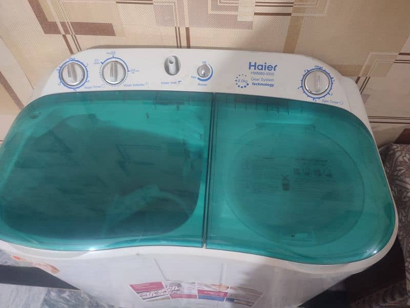 Haier semi automatic twin tub washing machine 1