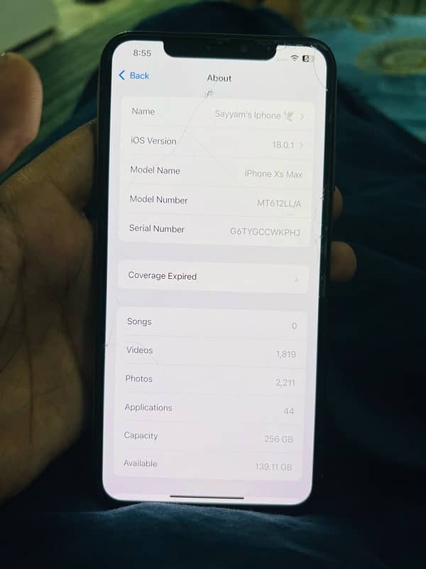 Iphone XS max 256Gb Non pta 6