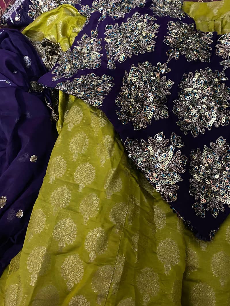 New dress didn't used mehndhi dress lehenga with small choli 1