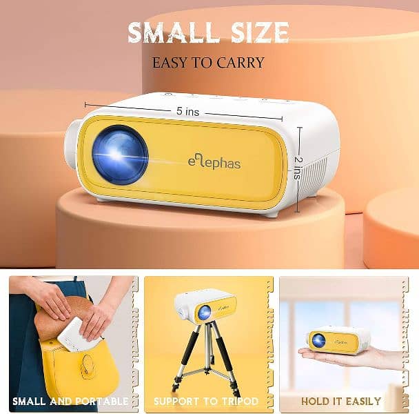 ELEPHAS Portable Mini Projector 1