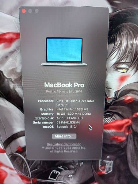 Apple Macbook Pro Mid 2015 15 Inch Retina 512GB 4