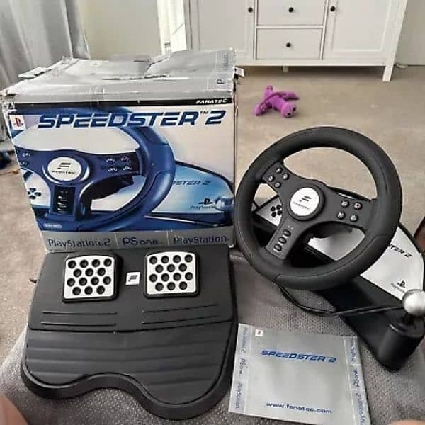 Speedster 2 Racing Wheel Controller - PS1 And PS2 and PC 1