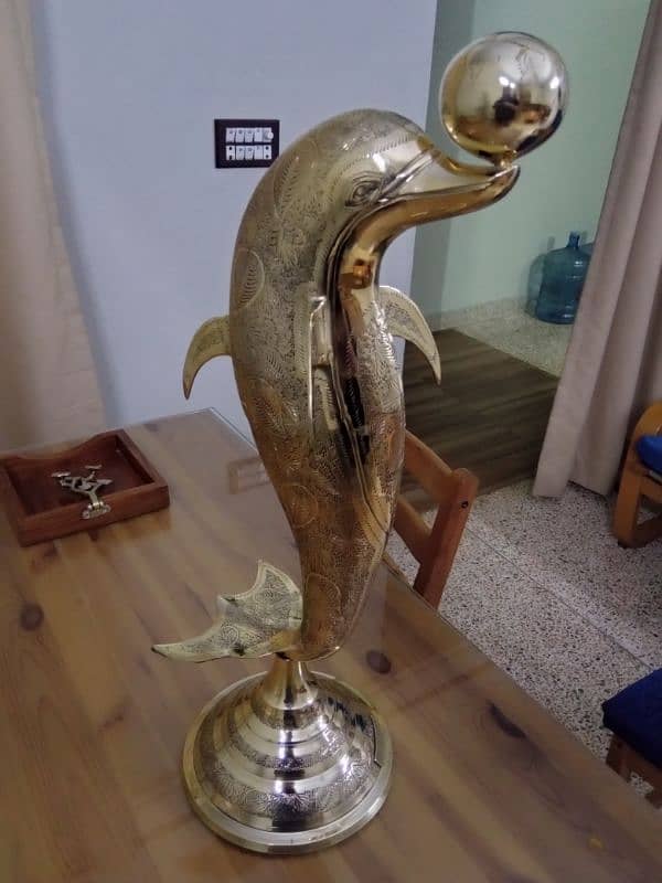 Brass Dolphin Sculpture 0