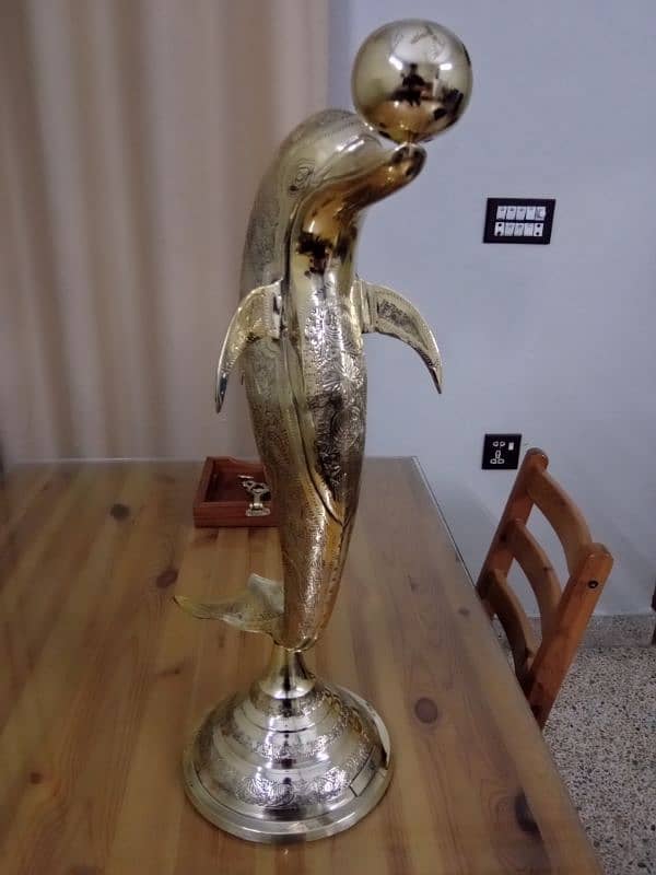 Brass Dolphin Sculpture 1