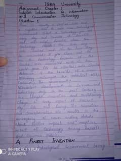 hand writting assignment