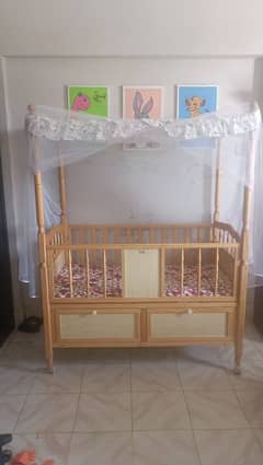 wooden cot origional from bacha party