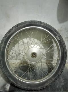 70 front wheel hub whith rim tyre tupe