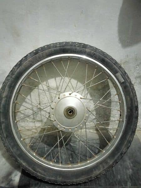 70 front wheel hub whith rim tyre tupe 0