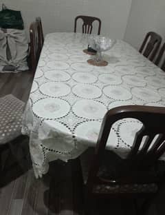 8 seater solid wood dining table