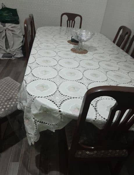 8 seater solid wood dining table 0