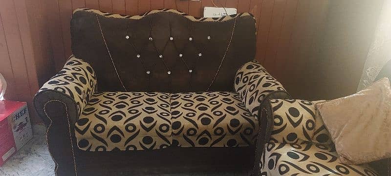 Brown Sofa set 1, 2, 3 seater 3