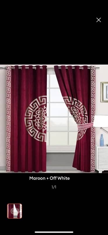 welvet curtains 0