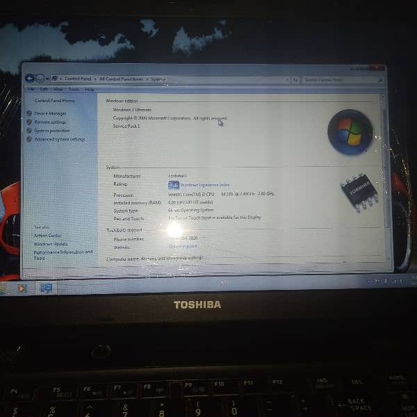 laptop Toshiba core i3 generation 4