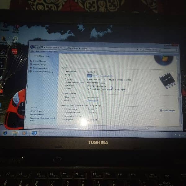 laptop Toshiba core i3 generation 5