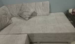 L-shaped sofa with  same couch(grey colour) 0