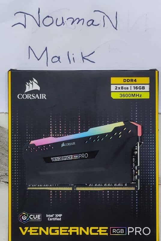 Corsair Vengeance RGB PRO DDR4 (8*2) 16GB 3600 MHZ BOX PACK 1