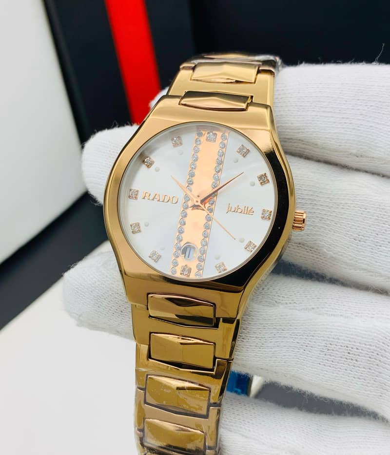 Rado gents watch/ golden colour gents watch for sale 1