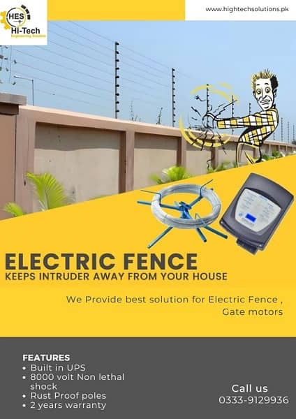 Electric Fence security system and Gate Motors 0