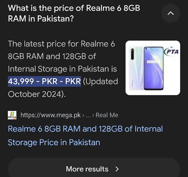 Realme 6 128/8GB Ram with box for sale 3