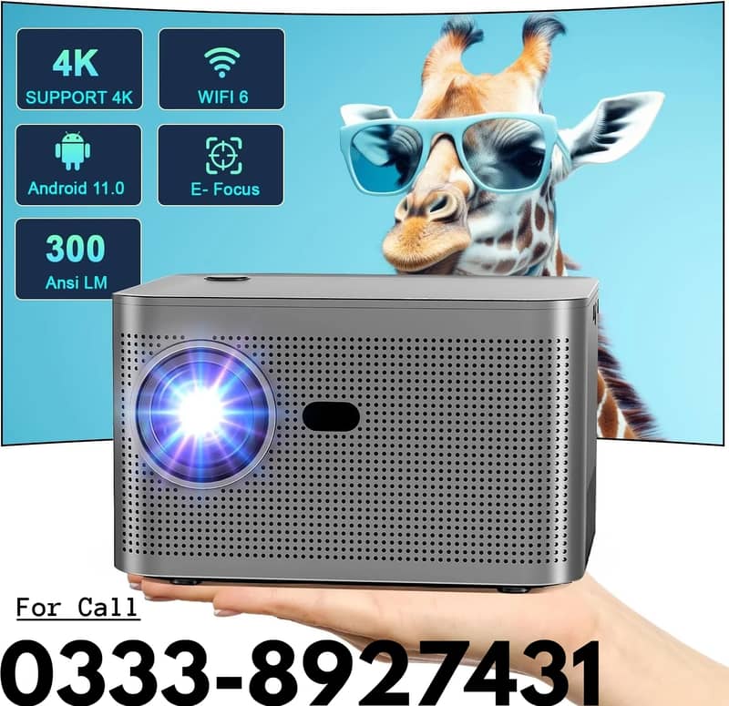 NEW MODEL  WIFI HY350 PROJECTOR 2/32GB 580ANSI FOR HOME CINEMA 1