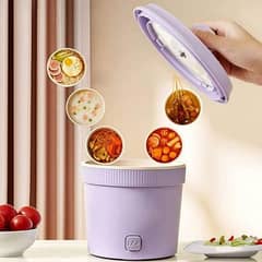 Purple Electric Hot Pot and kettle One Person Electric Cooking