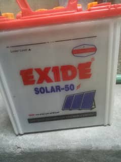 exide solar - 50 battery 12/v . . . 20 ah Best quality Clean use manage m