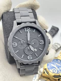 ORIGINAL ARMANI WATCH AND FOSSIL CHRONOGRAPH