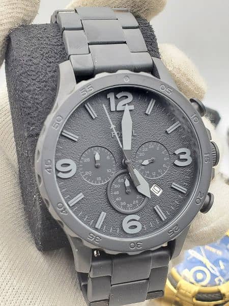 ORIGINAL ARMANI WATCH AND FOSSIL CHRONOGRAPH 1