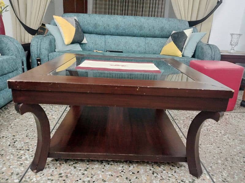 Centre Table with Glass Top (03009810736 Mushtaq Bhatti) 2