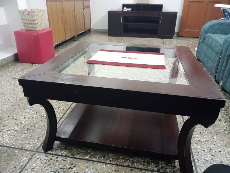 Centre Table with Glass Top (03009810736 Mushtaq Bhatti) 3