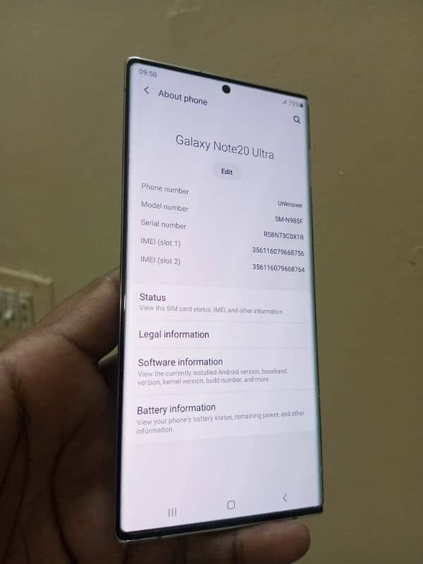 Samsung Note 20 ultra Doul sim 8/256 5