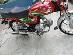 Honda cd 70 2022 modal Pindi All Punjab number Laga howa ha