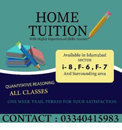 Quantitive reasoning tutor available