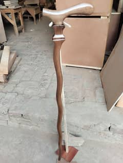 walking Hand cane with walnut wood