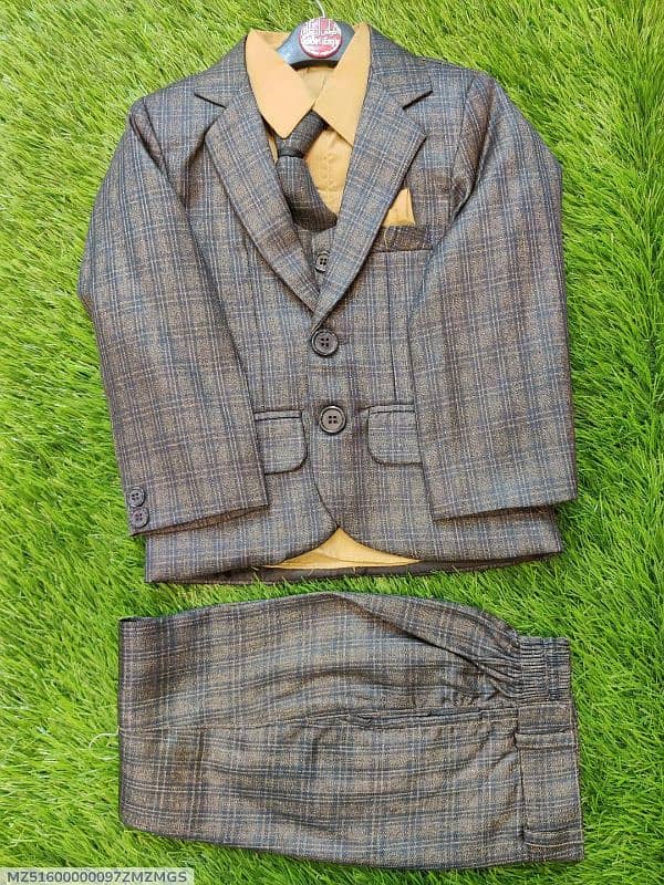 full suit •  Material: Cotton •  Pattern: Plain •  Gender: Boy's 2