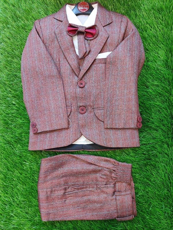 full suit •  Material: Cotton •  Pattern: Plain •  Gender: Boy's 3